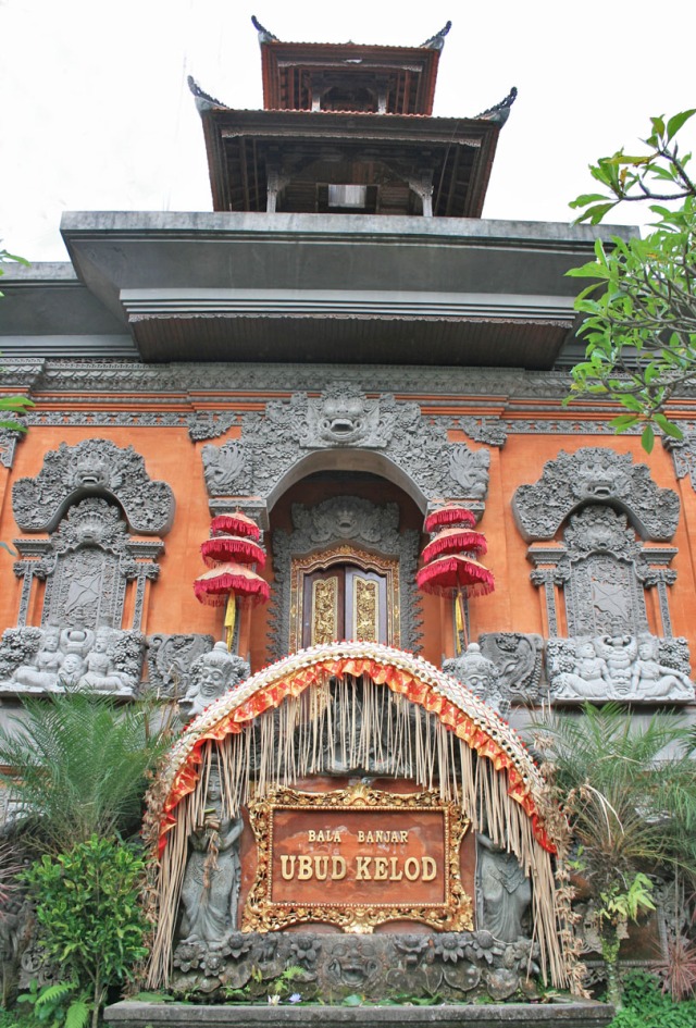 Colorful temple door