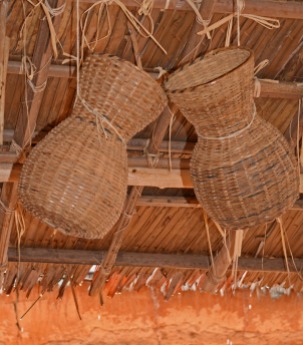 baskets under the roof