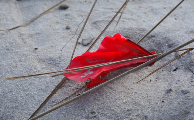 red-flag-on-sand